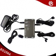 BD104A| IR Repeater，IR Remote Control Extender，Infrared Repeater System (2 Dual Head ir emitter)