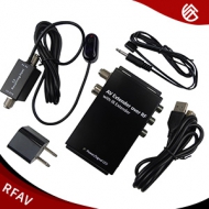 Professional-Grade AV Extender Over RF with IR Extender, Audio/Video RF TV Modulator for All NTSC TV System Setup